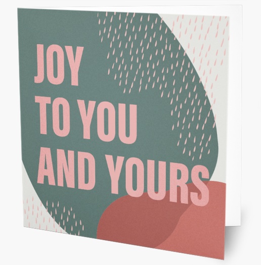 A color block joy to you and yours gray pink design for Business