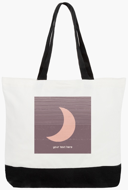 A lunar moon on the horizon gray pink design for Theme