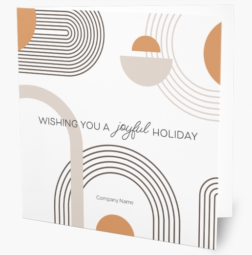 A bold shapes white gray design for Holiday