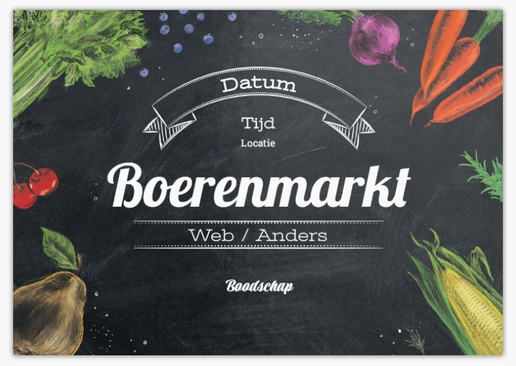 Voorvertoning ontwerp voor Ontwerpgalerij: Boerenmarkt Ansichtkaarten, A5 (148 x 210 mm)