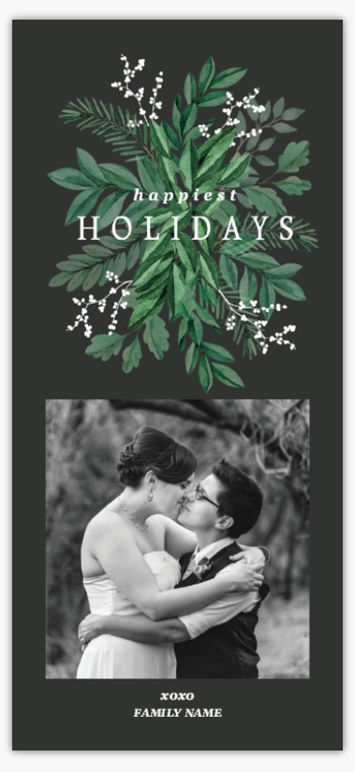 A holiday greenery greenery gray design for Theme with 1 uploads