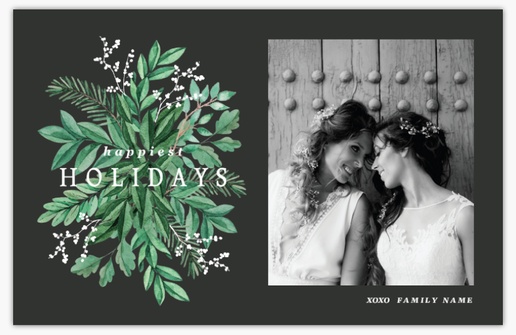 A photo elegant greenery gray green design for Greeting with 1 uploads