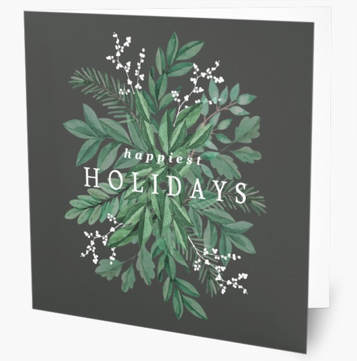 A elegant greenery black gray design for Holiday