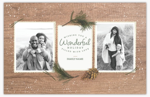 A christmas rustic christmas white gray design for Events with 2 uploads