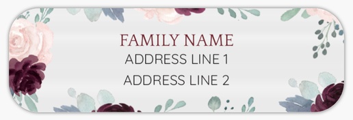 Design Preview for Christmas Return Address Labels, Clear plastic 