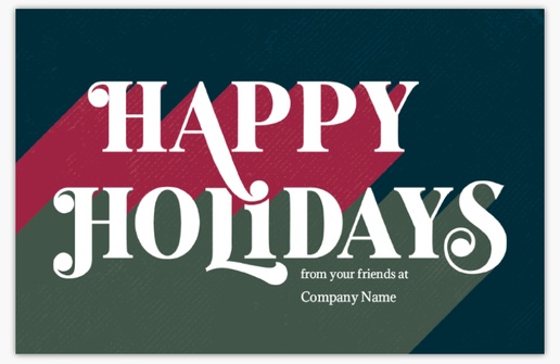 A holiday retro gray pink design for Greeting