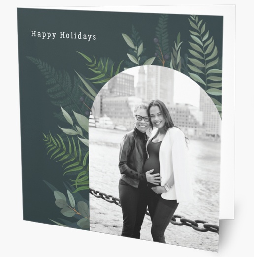 A 1 picture greenery gray design for Greeting with 1 uploads