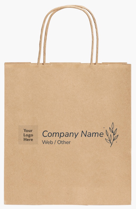 Design Preview for Design Gallery: Elegant Standard Kraft Paper Bags, 19 x 8 x 21 cm