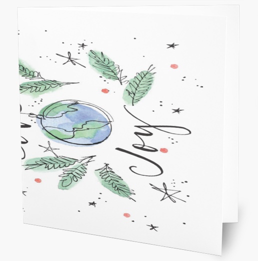 Design Preview for Custom Holiday & Christmas Cards, Folded 5.5" x 5.5" 