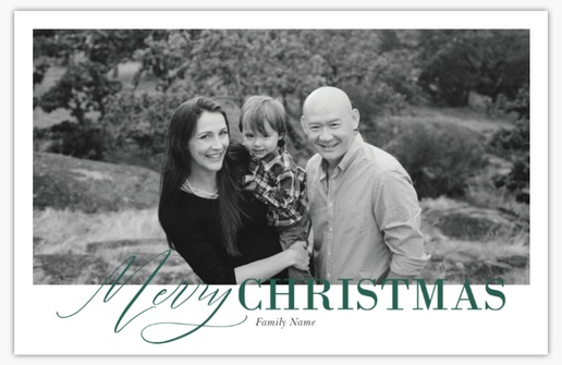 A classic christmas photo green black design for Events with 1 uploads