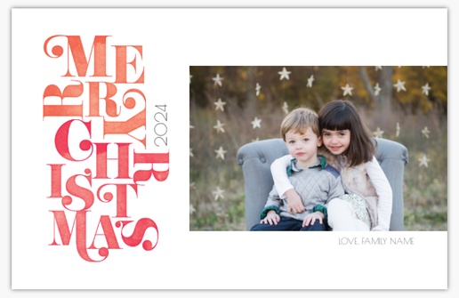 Design Preview for Custom Holiday & Christmas Cards, Flat 6" x 9" 