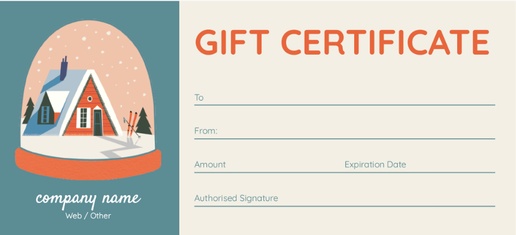 Design Preview for Fun & Whimsical Gift Certificates Templates