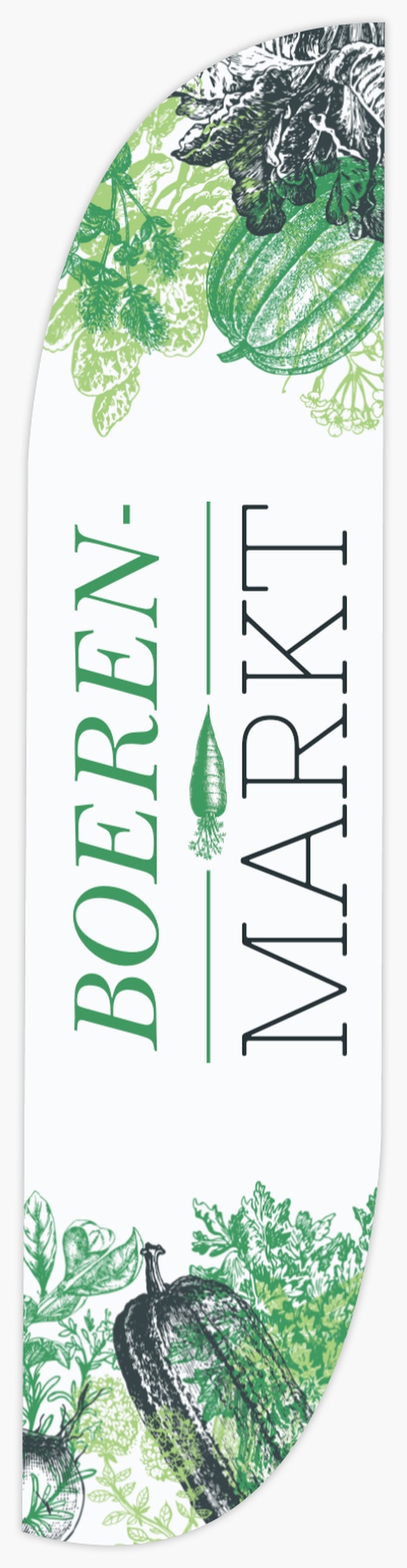 Voorvertoning ontwerp voor Ontwerpgalerij: Boerenmarkt Vlaggen, Convex 2 m 