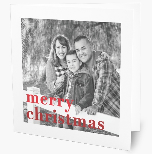 A 1 photos merry christmas red design for Traditional & Classic with 1 uploads