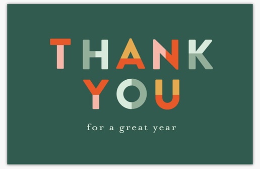 A business thank you thank you for your business green orange design for Business