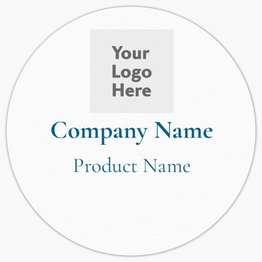 Design Preview for Conservative Product Labels on Sheets Templates, 1.5" x 1.5" Circle