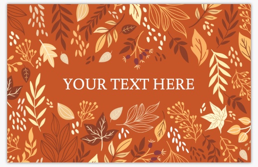 Design Preview for Thanksgiving Cards: Designs and Templates, Folded 4.6" x 7.2" 