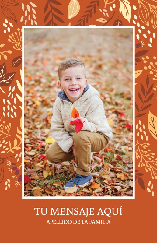Un hojas de otoño tan agradecido diseño blanco naranja para Acción de Gracias con 1 imágenes