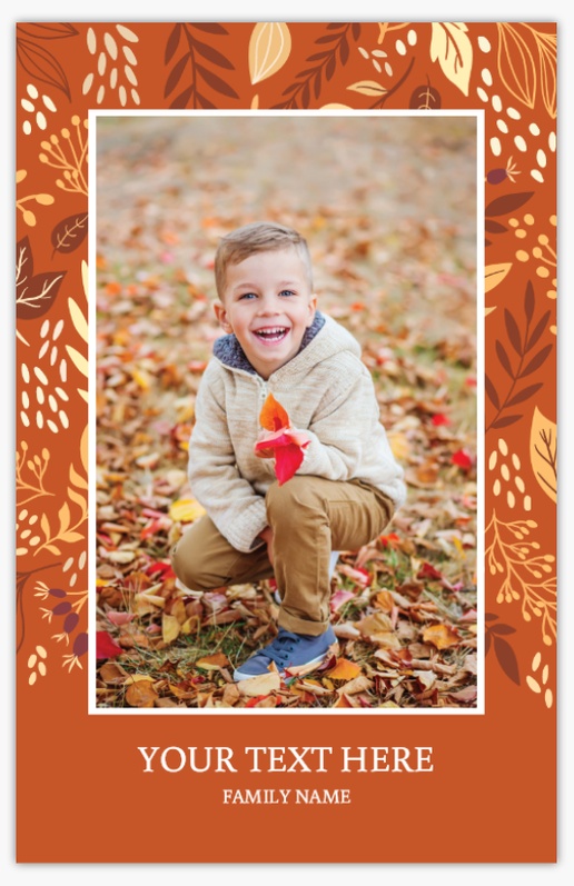 Design Preview for Thanksgiving Cards: Designs and Templates, Flat 6" x 9" 