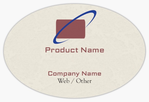 Design Preview for Marketing & Communications Product Labels on Sheets Templates, 2" x 3" Oval