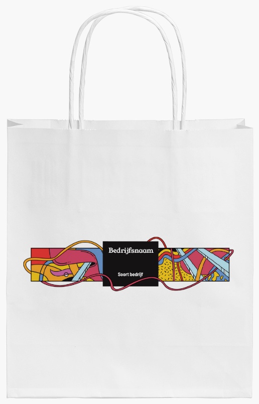 Voorvertoning ontwerp voor Ontwerpgalerij: Kraftpapieren tassen, 19 x 8 x 21 cm