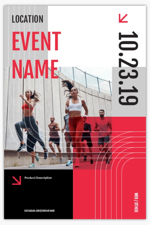 Design Preview for Sports & Fitness Signicade® Templates