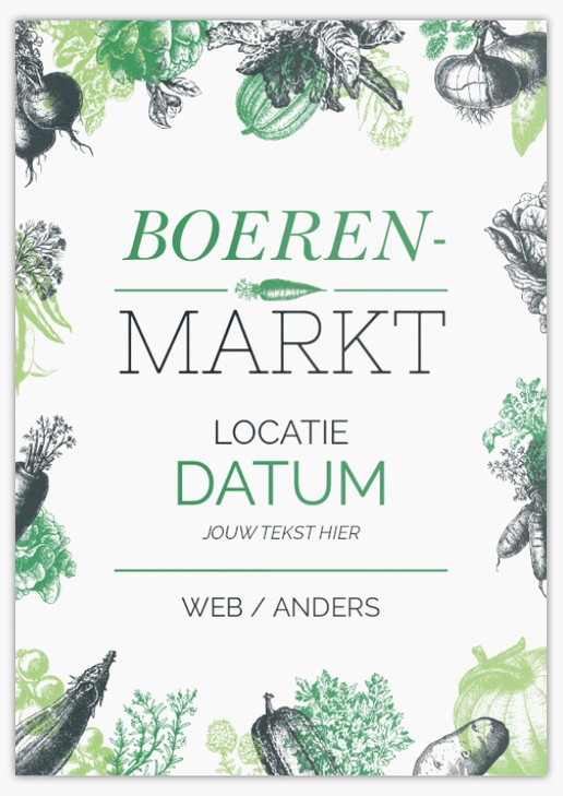 Voorvertoning ontwerp voor Ontwerpgalerij: Boerenmarkt Ansichtkaarten, A5 (148 x 210 mm)