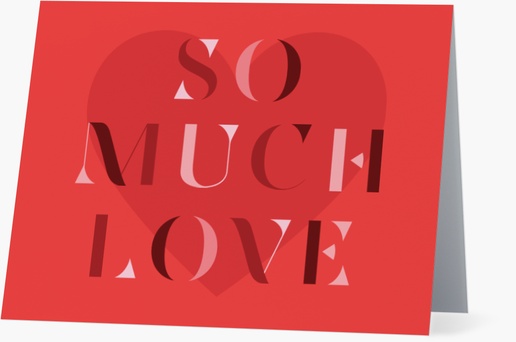 Un tipografía del día de san valentín corazón diseño rojo para San Valentín