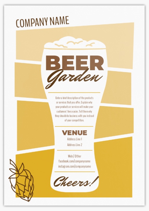 Design Preview for Design Gallery: Beer, Wine & Spirits Postcards, A5 (148 x 210 mm)