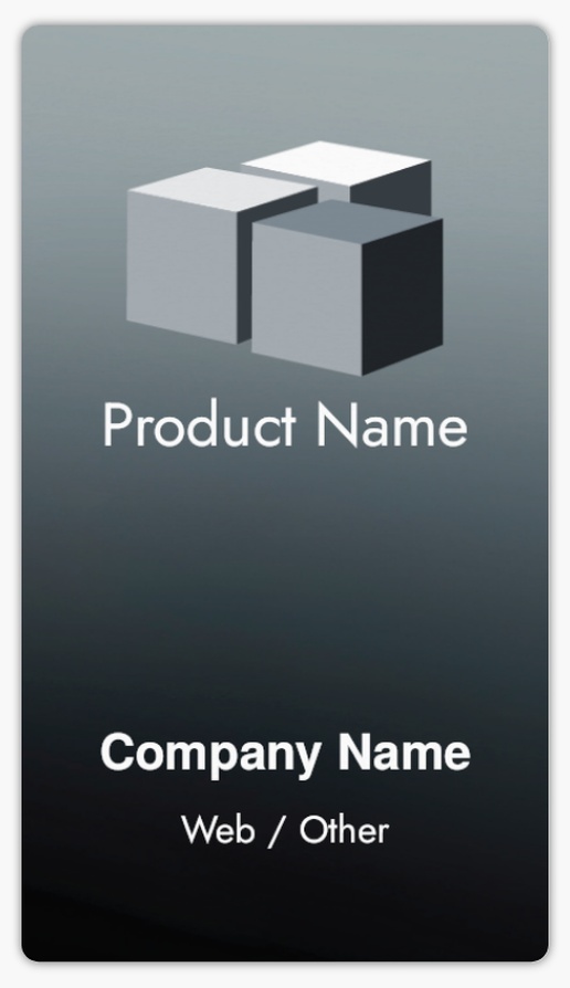 Design Preview for Marketing & Communications Product Labels on Sheets Templates, 2" x 3.5" Rounded Rectangle