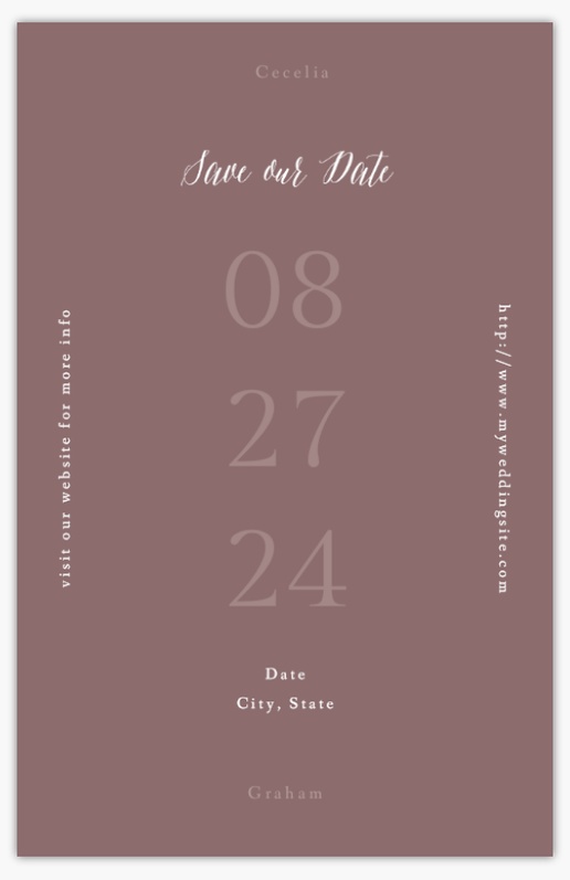 A wedding wedding names gray design for Save the Date
