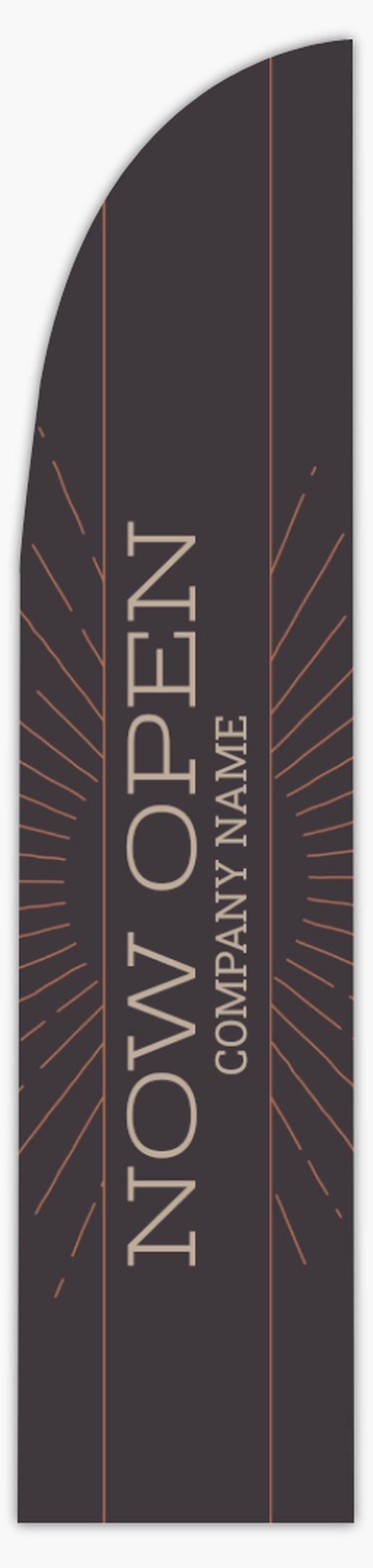 Design Preview for Elegant Flags Templates, 15.5' Straight Single Sided