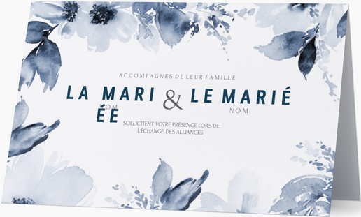Aperçu du graphisme pour Galerie de modèles : faire-part de mariage pour fleurs, Pliées 18.2 x 11.7 cm