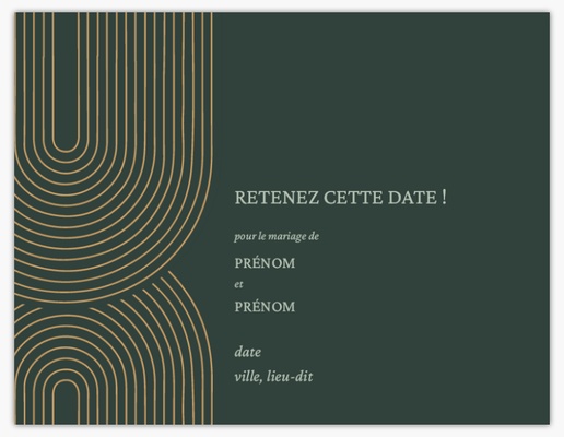 Aperçu du graphisme pour Galerie de modèles : cartes « save the date » pour chic, 13,9 x 10,7 cm
