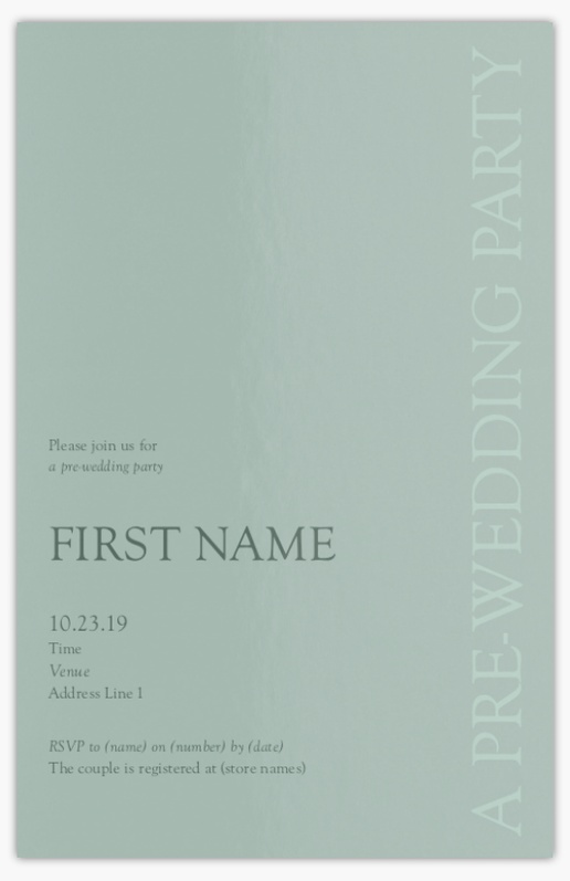 Design Preview for Design Gallery: Minimal Invitations & Announcements, Flat 18.2 x 11.7 cm