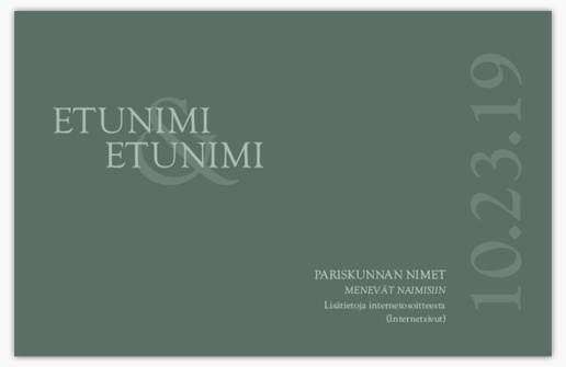 Mallin esikatselu Mallivalikoima: Tyylikäs Muista päivämäärä -kortit, 18.2 x 11.7 cm
