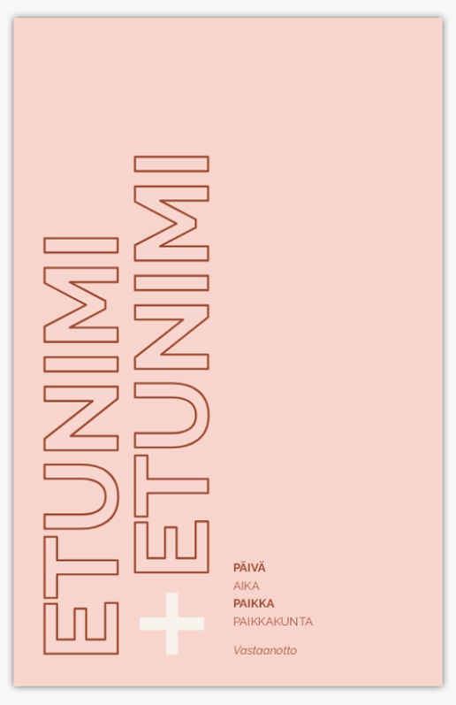 Mallin esikatselu Mallivalikoima: Typografiset Hääkutsut, Yksiosainen 18.2 x 11.7 cm