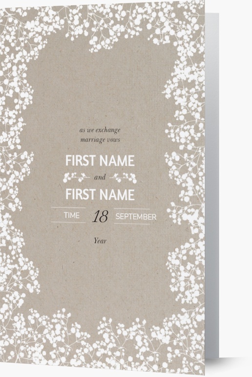 Design Preview for Wedding Invitations, Folded 18.2 x 11.7 cm