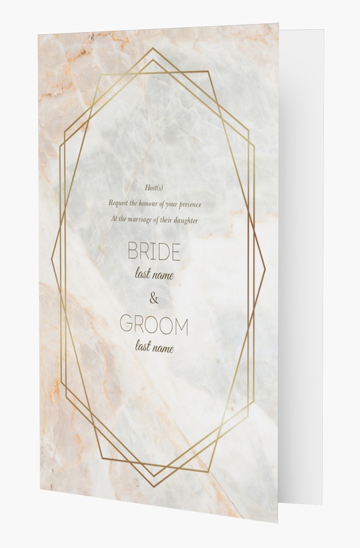 Design Preview for Wedding Invitation Templates, Folded 18.2 x 11.7 cm