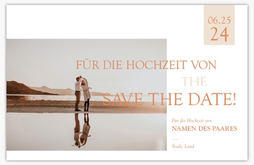 Designvorschau für Designgalerie: Save-the-Date-Karten Traditionell & Klassisch, 18.2 x 11.7 cm