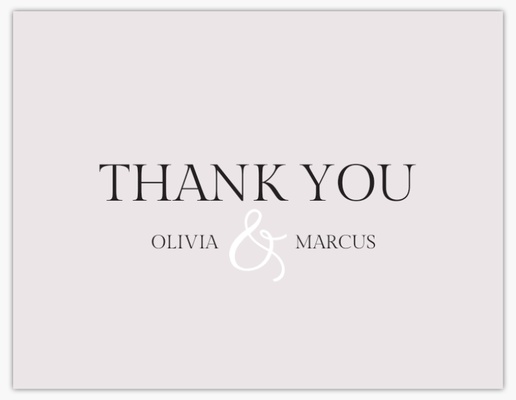 A classic thank you gray design for Traditional & Classic
