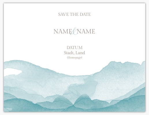 Designvorschau für Designgalerie: Save-the-Date-Karten Reisen, 13,9 x 10,7 cm