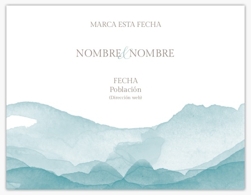 Vista previa del diseño de Galería de diseños de tarjetas save the date para náutico, 13,9 x 10,7 cm