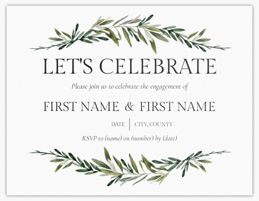 Design Preview for Design Gallery: Rustic Invitations & Announcements, Flat 13.9 x 10.7 cm