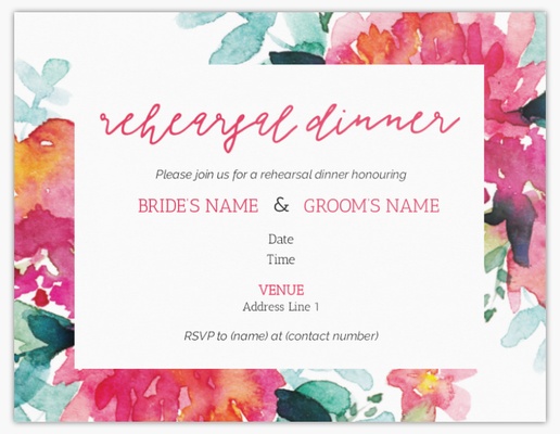 Design Preview for Design Gallery: Bohemian Invitations & Announcements, Flat 13.9 x 10.7 cm