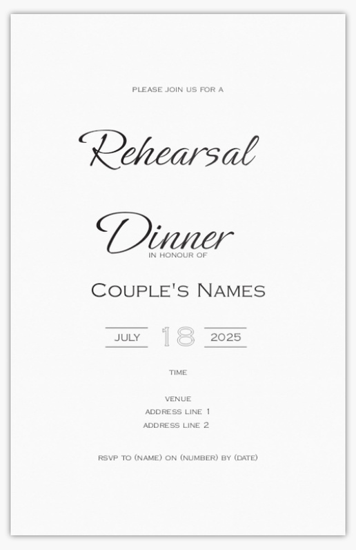 Design Preview for Design Gallery: Minimal Invitations & Announcements, Flat 18.2 x 11.7 cm
