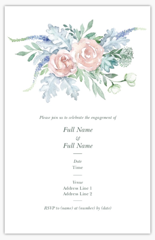 A vintage florals 날짜를 제외하고 white gray design for Events