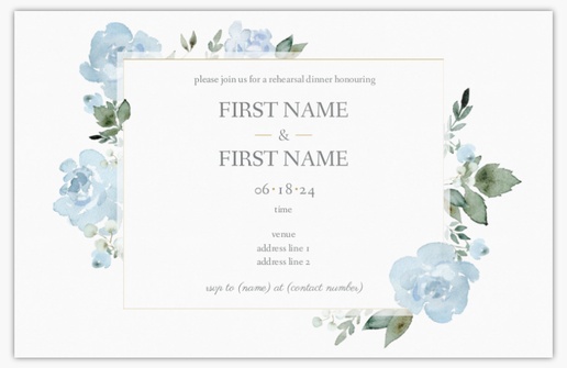 Design Preview for Design Gallery: Wedding Events Invitations & Announcements, Flat 18.2 x 11.7 cm
