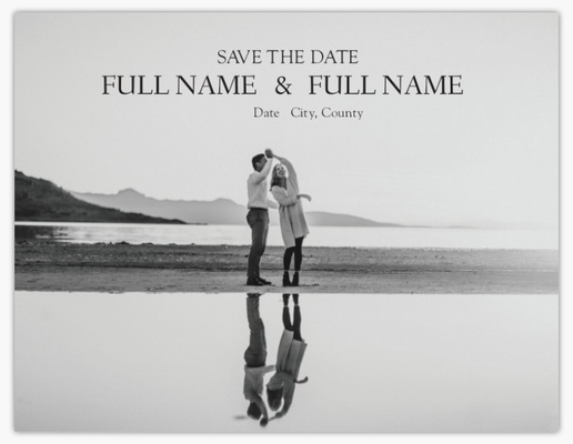 Design Preview for Design Gallery: Minimal Save The Date Cards, Flat 10.7 x 13.9 cm
