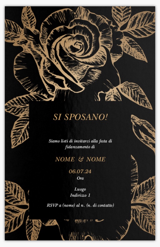 Anteprima design per Galleria di design: inviti e biglietti per festa di fidanzamento, Piatto 18.2 x 11.7 cm